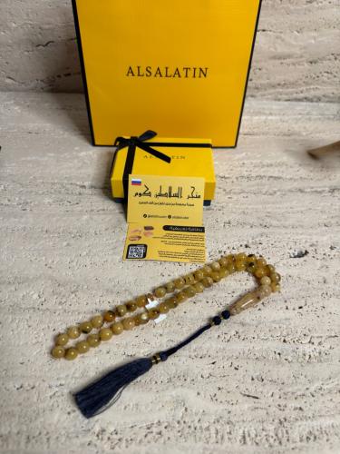 سبحه كهرمان حر شوائب طبيعية