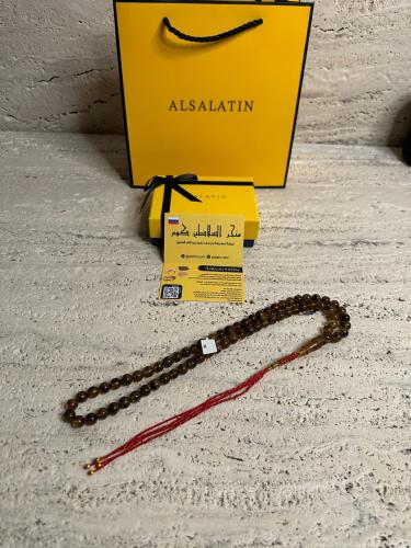 سبحه كهرمان حر شوائب طبيعية