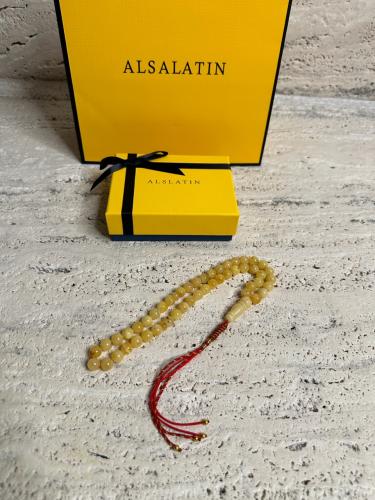 سبحه كهرمان حر شوائب طبيعية