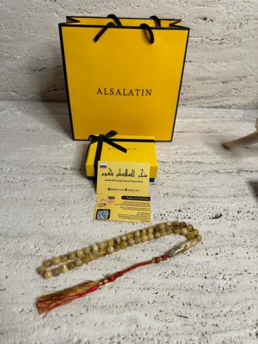 سبحه كهرمان حر شوائب طبيعية