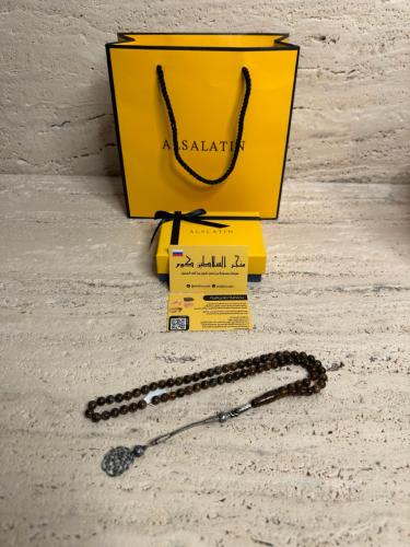 سبحه كهرمان حر شوائب طبيعية