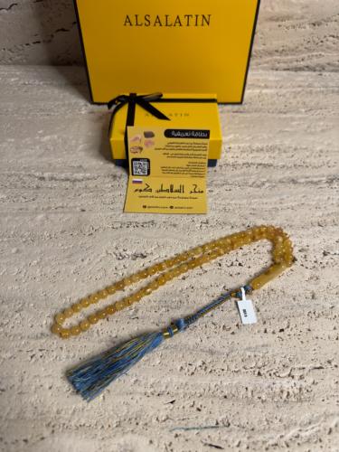 سبحه كهرمان حر شوائب طبيعية