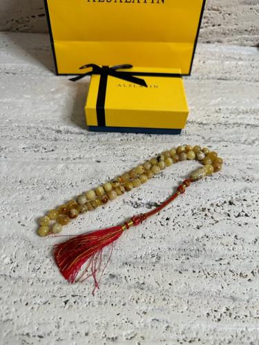 سبحه كهرمان حر شوائب طبيعية