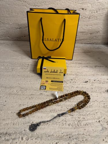 سبحه كهرمان حر شوائب طبيعية