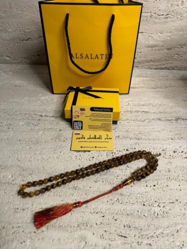 سبحه كهرمان حر شوائب طبيعية