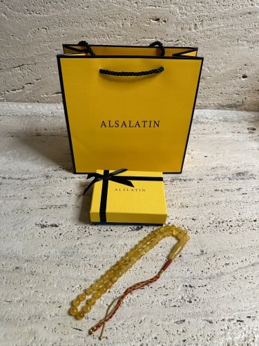 سبحه كهرمان حر شوائب طبيعية