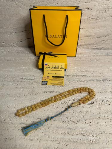 سبحه كهرمان حر شوائب طبيعية