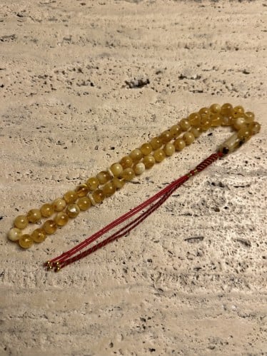 سبحه كهرمان حر شوائب طبيعية