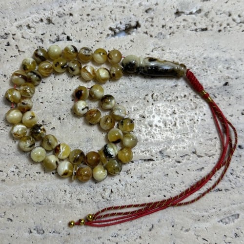 سبحه كهرمان حر شوائب طبيعية