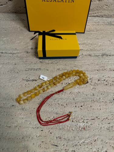 سبحه كهرمان حر شوائب طبيعية