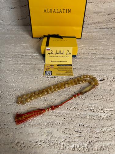 سبحه كهرمان حر شوائب طبيعية