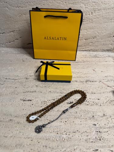 سبحه كهرمان حر شوائب طبيعية