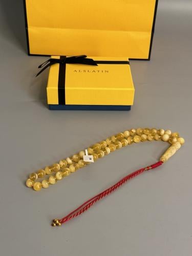 سبحه كهرمان حر  سوبر صافي طبيعية