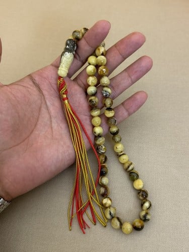 سبحه كهرمان حر شوائب طبيعية