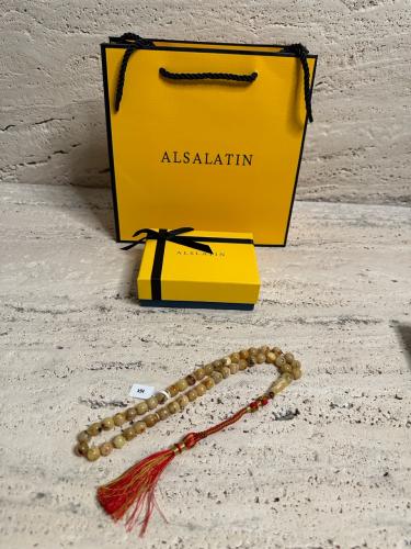 سبحه كهرمان حر شوائب طبيعية