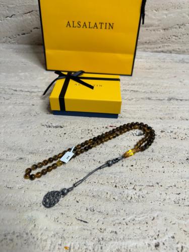 سبحه كهرمان حر شوائب طبيعية