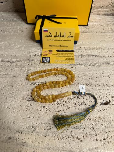 سبحه كهرمان حر شوائب طبيعية