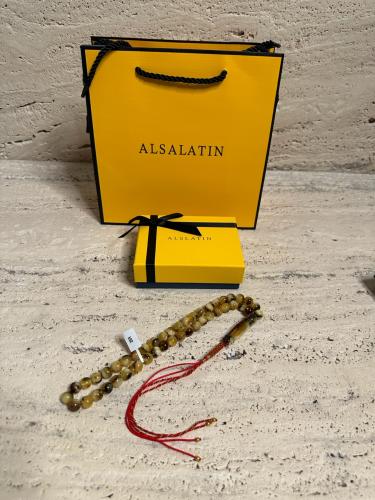 سبحه كهرمان حر شوائب طبيعية