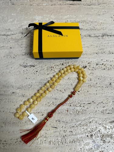 سبحه كهرمان حر  سوبر صافي طبيعية