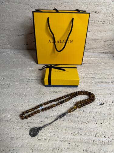 سبحه كهرمان حر شوائب طبيعية