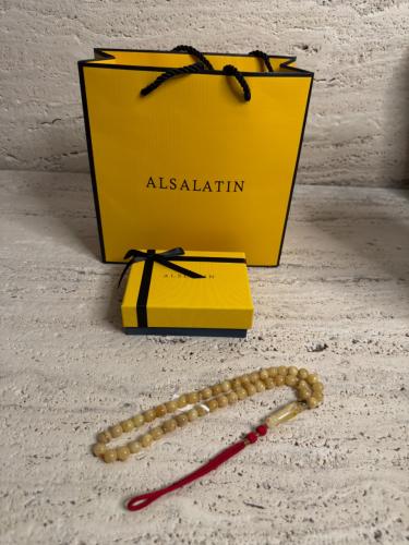 سبحه كهرمان حر شوائب طبيعية