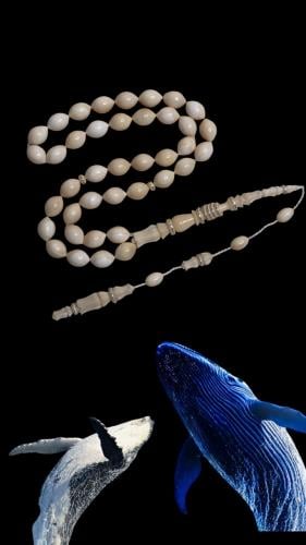 سبحة عاج حوت العنبر