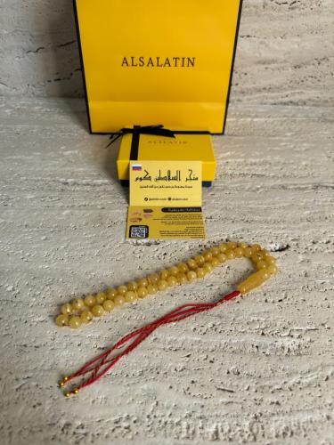 سبحه كهرمان حر شوائب طبيعية