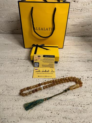 سبحه كهرمان حر شوائب طبيعية