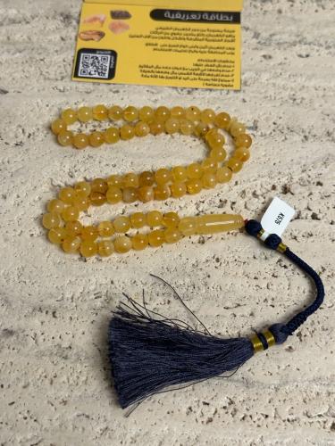 سبحه كهرمان حر شوائب طبيعية