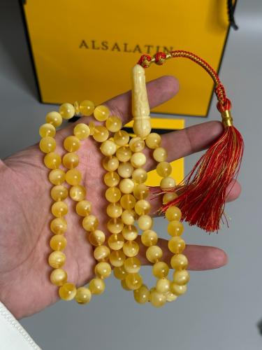 سبحه كهرمان حر  سوبر صافي طبيعية