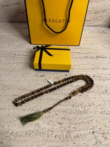 سبحه كهرمان حر شوائب طبيعية