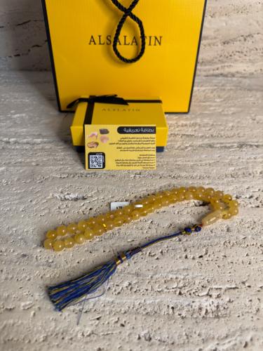 سبحه كهرمان حر شوائب طبيعية