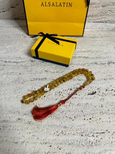 سبحه كهرمان حر شوائب طبيعية