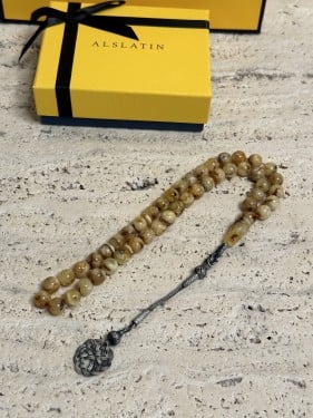 سبحه كهرمان حر شوائب طبيعية