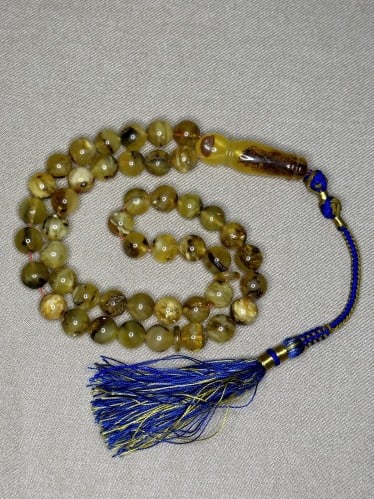 سبحه كهرمان حر شوائب طبيعية