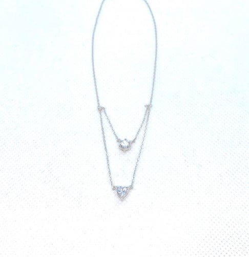 قلادة الجواهر الفضية من نفيس من الفضة المطلية بالذهب من مجموعة نفيس هدايا مجوهرات هدية نسائية فاخرة