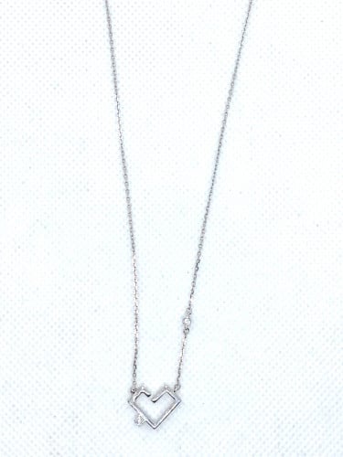 قلادة الشكل الهندسي باللون الفضي المطلي بالذهب من مجموعة نفيس هدايا مجوهرات هدية نسائية فاخرة