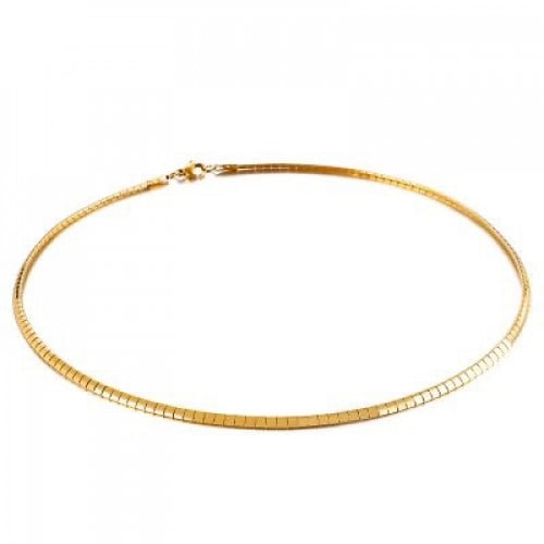 عقد اللمسة الناعمة على شكل مستدير  المطلية بالذهب من مجموعة نفيس هدايا مجوهرات هدية نسائية فاخرة