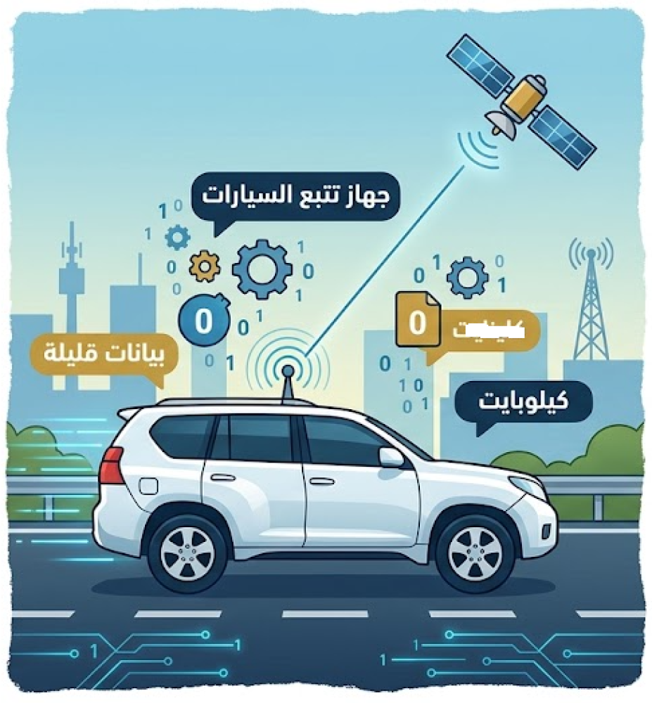 كم يستهلك جهاز التتبع من البيانات والإنترنت؟ كم جيجا في الشهر او ميجا بايت ؟