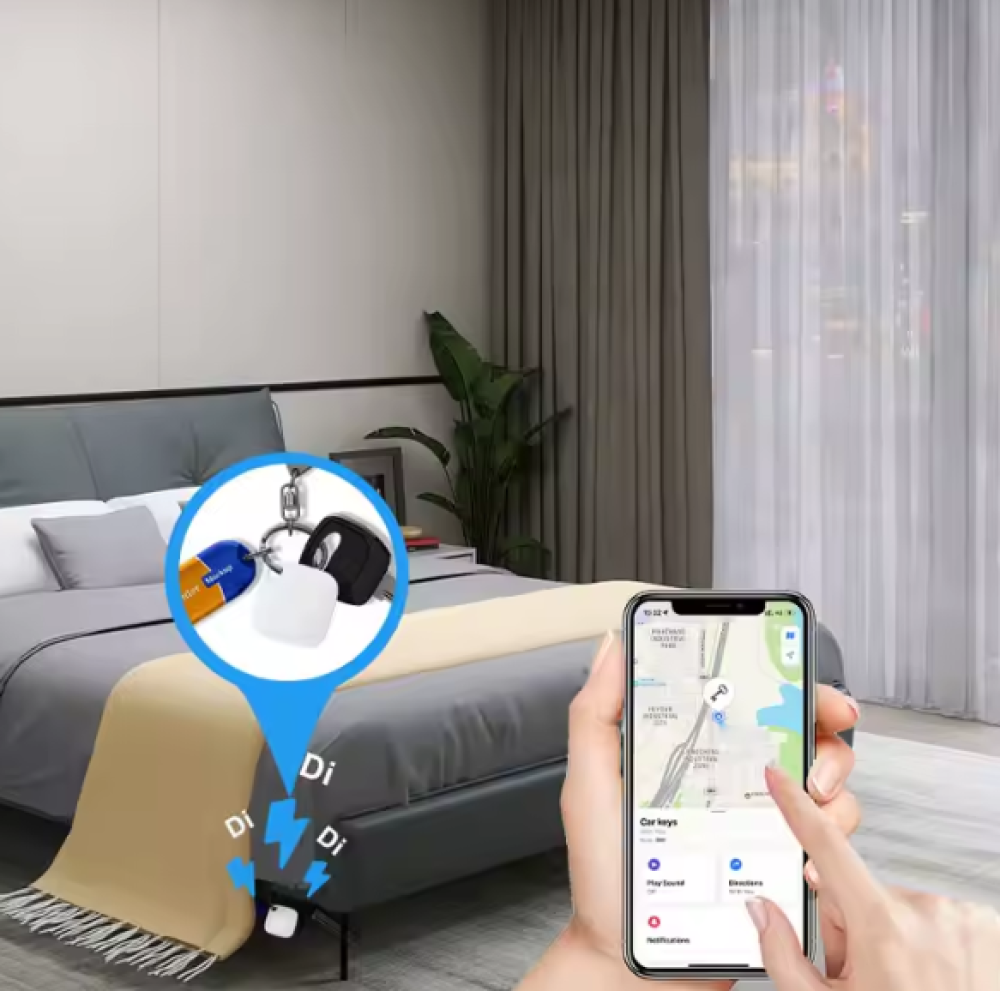 جهاز تتبع ذكي للمفاتيح والأطفال والأغراض بديل AirTag الذكي متوافق مع Find My