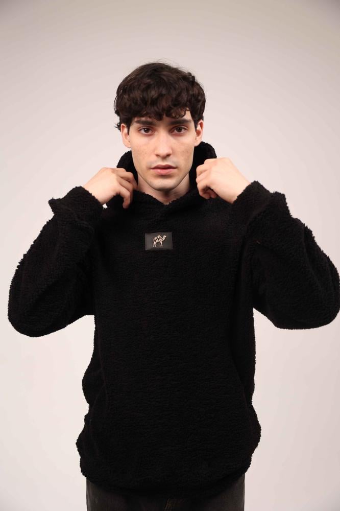 Product Background-هودي اسود فرو