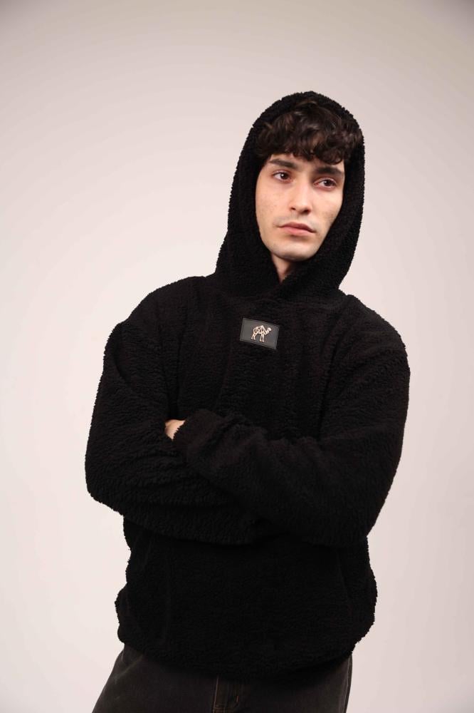 Product Background-هودي اسود فرو