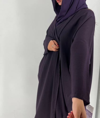 عباية فراشة صيفي لون ليلكي