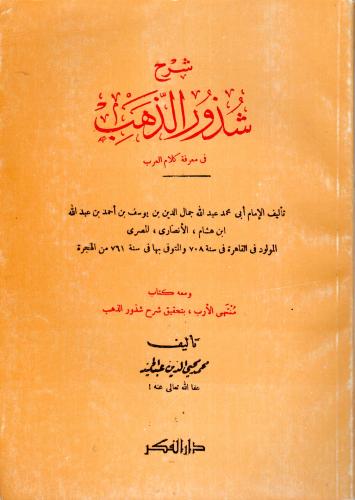 شرح شذور الذهب في معرفة كلام العرب