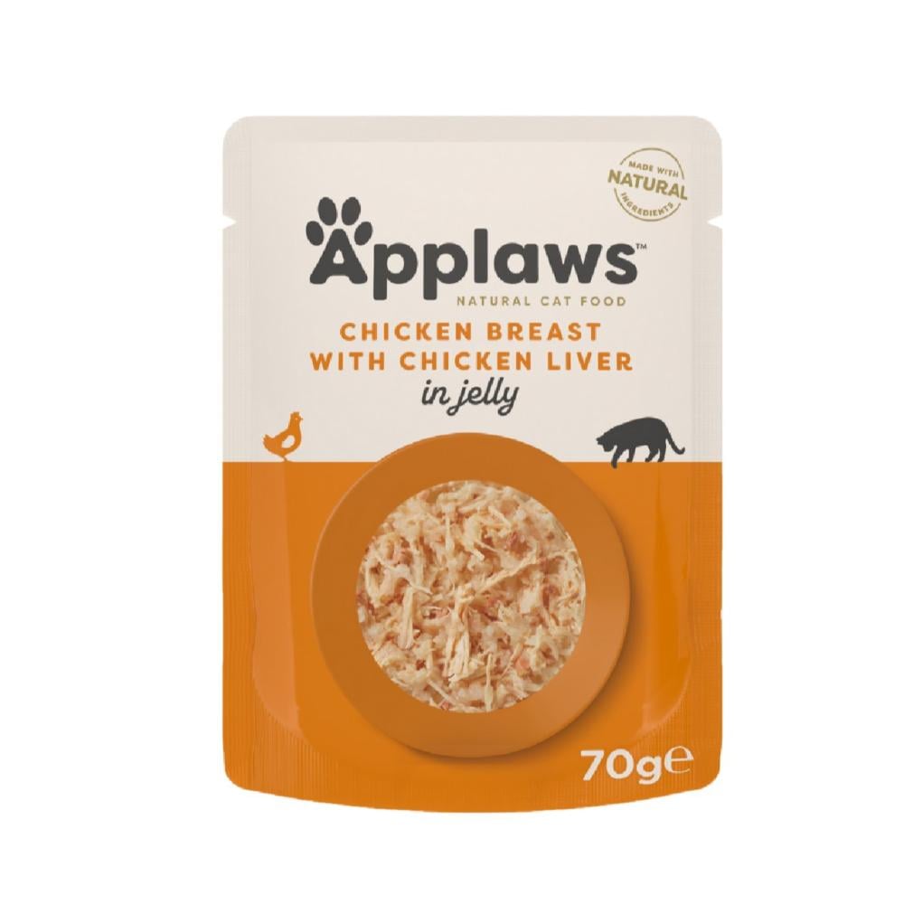 Applaws Wet Cat Food Chicken Breast with Liver in Jelly 70g