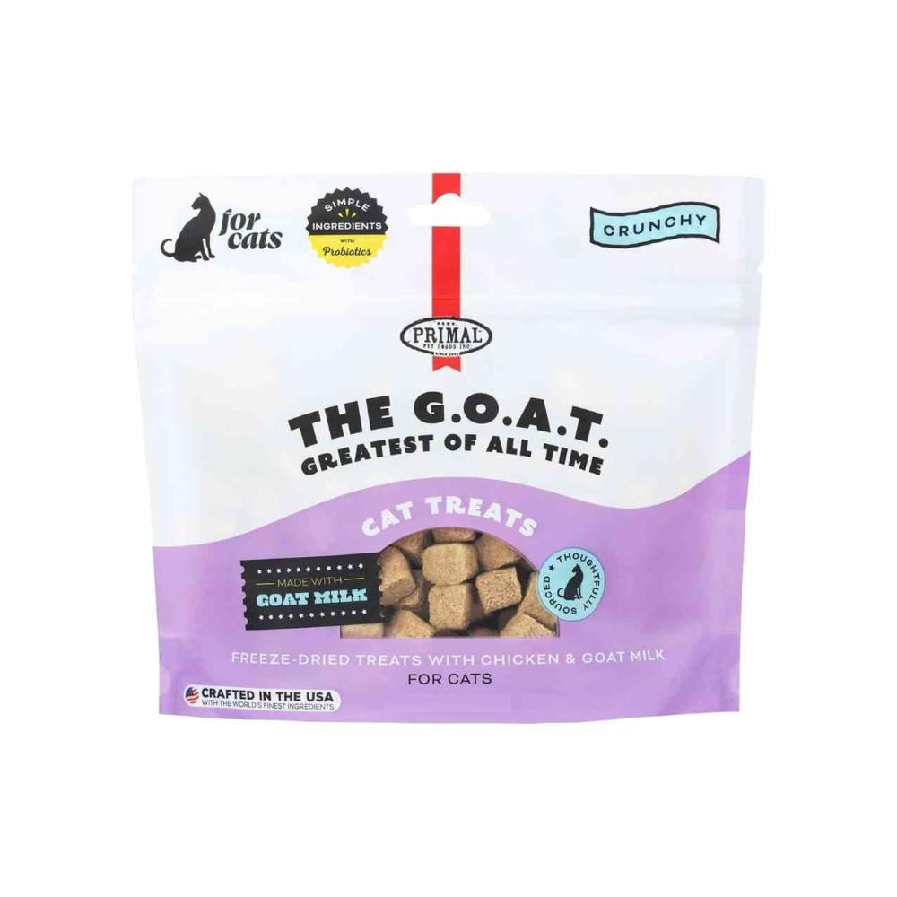 برايمل مكافآت للقطط الدجاج و حليب الماعز مجففة بالتبريد عالية الجودة