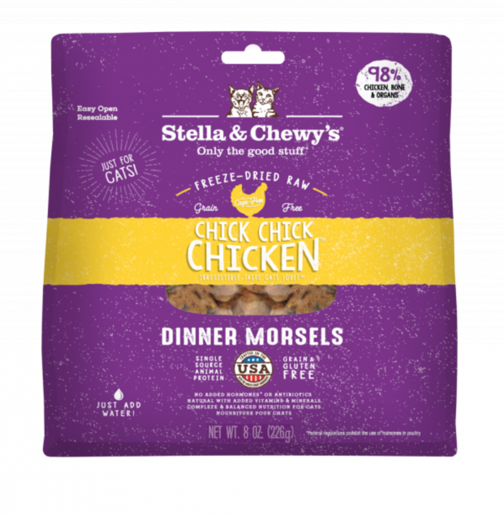 ستيلا اند تشويز دجاج مجفف بالتجميد للقطط