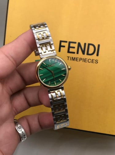 ساعة فندي ستيل فصوص زركون