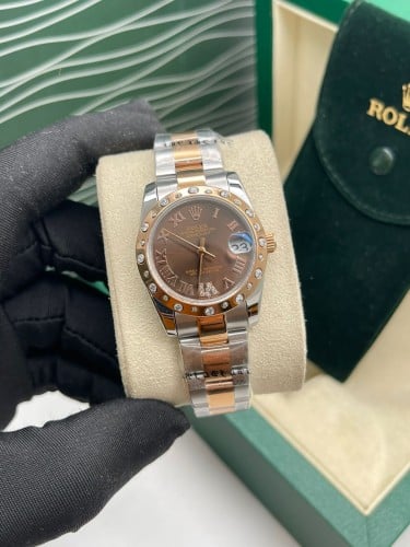 رولكس ديت جست نسائي القطر 31 مم  مكينة أوتوماتيك  هاي كواليتي