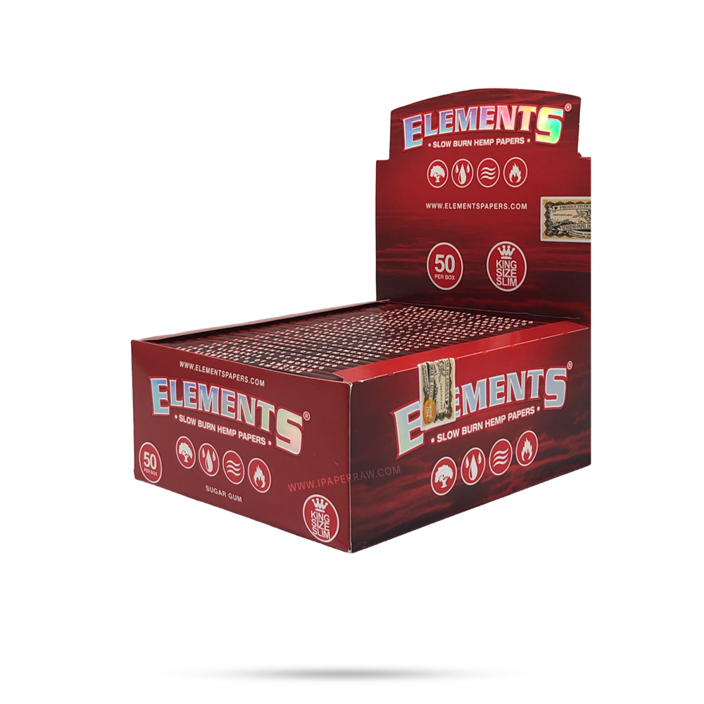 Elements Red Slow Burn Rolling Papers